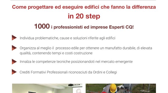 LED ENERGY Corso CQ - Come Progettare Ed Eseguire Edifici Che Fanno La Differenza In 20 Step